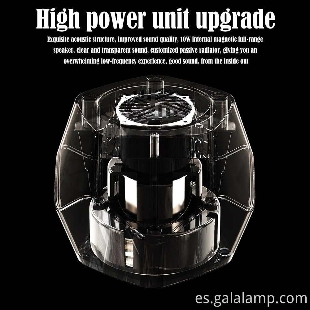 Altavoz de fluido magnético bailando para iluminación visual